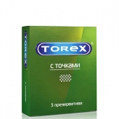 Текстурированные презервативы Torex  С точками  - 3 шт. - Torex - купить с доставкой в Сочи