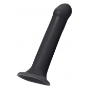 Черный фаллос на присоске Silicone Bendable Dildo XL - 20 см. - Strap-on-me - купить с доставкой в Сочи