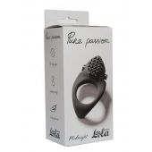 Черное эрекционное виброкольцо Pure Passion Midnight - Lola Games - в Сочи купить с доставкой