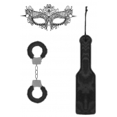 Черный игровой набор Introductory Bondage Kit №4 - Shots Media BV - купить с доставкой в Сочи