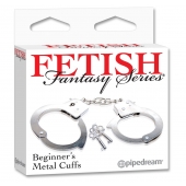 Металлические наручники Beginner s Metal Cuffs - Pipedream - купить с доставкой в Сочи