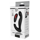 Черный вибромассажер простаты SWIRLING P-PLEASER - Dream Toys - в Сочи купить с доставкой