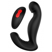 Черный вибромассажер простаты SWIRLING P-PLEASER - Dream Toys - в Сочи купить с доставкой