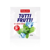 Пробник гель-смазки Tutti-frutti со вкусом мяты - 4 гр. - Биоритм - купить с доставкой в Сочи