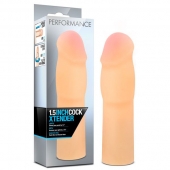 Телесная насадка-удлинитель на пенис PERFORMANCE 1.5INCH COCK XTENDER - 16 см. - Blush Novelties - в Сочи купить с доставкой