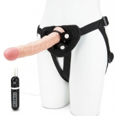 Регулируемые трусики с вибрирующей насадкой - 21 см. - Lux Fetish - купить с доставкой в Сочи