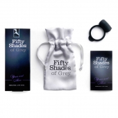 Темно-серое эрекционное кольцо Vibrating Love Ring с вибрацией - Fifty Shades of Grey - в Сочи купить с доставкой