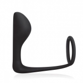 Стимулятор простаты с фиксацией эрекционным кольцом Prostate Gear - BlueLine - в Сочи купить с доставкой