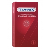 Презервативы Torex  Сладкая любовь  с ароматом клубники - 12 шт. - Torex - купить с доставкой в Сочи