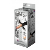Пояс-трусики с насадкой Glamour - 17 см. - LOVETOY (А-Полимер) - купить с доставкой в Сочи