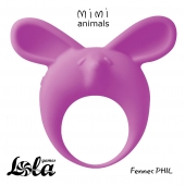 Фиолетовое эрекционное кольцо Fennec Phil - Lola Games - в Сочи купить с доставкой