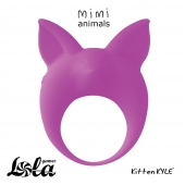 Фиолетовое эрекционное кольцо Kitten Kyle - Lola Games - в Сочи купить с доставкой