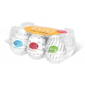 Набор из 6 мастурбаторов Tenga EGG Easy Beat с различным рельефом - Tenga - в Сочи купить с доставкой
