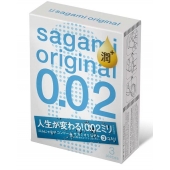 Ультратонкие презервативы Sagami Original 0.02 Extra Lub с увеличенным количеством смазки - 3 шт. - Sagami - купить с доставкой в Сочи