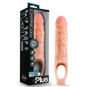 Телесный реалистичный фаллоудлинитель 9 Inch Silicone Cock Sheath Penis Extender - 22,86 см. - Blush Novelties - в Сочи купить с доставкой