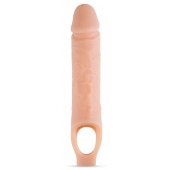 Телесный реалистичный фаллоудлинитель 10 Inch Silicone Cock Sheath Penis Extender - 25,4 см. - Blush Novelties - в Сочи купить с доставкой