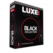 Черные презервативы LUXE Royal Black Collection - 3 шт. - Luxe - купить с доставкой в Сочи