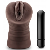 Коричневый мастурбатор-вагина Hot Chocolate Brianna - Blush Novelties - в Сочи купить с доставкой