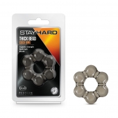 Дымчатое эрекционное кольцо Stay Hard Thick Bead Cock Ring - Blush Novelties - в Сочи купить с доставкой