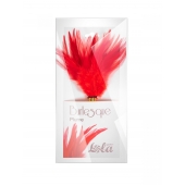 Красный перьевой тиклер Plume - 23 см. - Lola Lingerie - купить с доставкой в Сочи