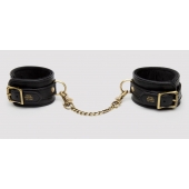 Черные оковы на ноги Bound to You Faux Leather Ankle Cuffs - Fifty Shades of Grey - купить с доставкой в Сочи
