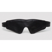 Черная плотная маска на глаза Bound to You Faux Leather Blindfold - Fifty Shades of Grey - купить с доставкой в Сочи