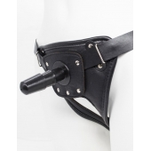 Черный пояс для насадок CLASS STRAP Restyling - LOVETOY (А-Полимер) - купить с доставкой в Сочи