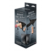 Черный пояс для женщин BEST SELECT с 3 насадками - LOVETOY (А-Полимер) - купить с доставкой в Сочи