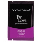 Лубрикант на водной основе для использования с игрушками WICKED Toy Love - 3 мл. - Wicked - купить с доставкой в Сочи
