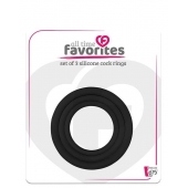 Набор из 3 эрекционных колец SILICONE COCKRINGS - Dream Toys - в Сочи купить с доставкой