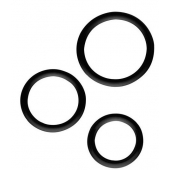 Набор из 3 эрекционных колец SILICONE COCKRINGS - Dream Toys - в Сочи купить с доставкой