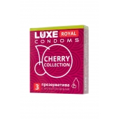 Презервативы с ароматом вишни LUXE Royal Cherry Collection - 3 шт. - Luxe - купить с доставкой в Сочи