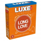 Презервативы с продлевающим эффектом LUXE Royal Long Love - 3 шт. - Luxe - купить с доставкой в Сочи