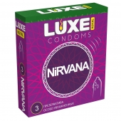 Презервативы с увеличенным количеством смазки LUXE Royal Nirvana - 3 шт. - Luxe - купить с доставкой в Сочи