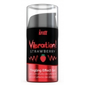 Жидкий интимный гель с эффектом вибрации Vibration! Strawberry - 15 мл. - INTT - купить с доставкой в Сочи