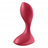 Красный вибромассажёр простаты Satisfyer Backdoor Lover - 14 см. - Satisfyer - в Сочи купить с доставкой