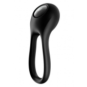 Черное эрекционное виброкольцо Majestic Duo - Satisfyer - в Сочи купить с доставкой