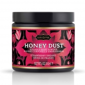 Пудра для тела Honey Dust Body Powder с ароматом клубники - 170 гр. - Kama Sutra - купить с доставкой в Сочи