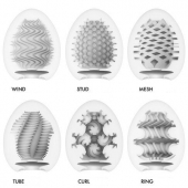 Набор из 6 мастурбаторов Tenga EGG IV с различным рельефом - Tenga - в Сочи купить с доставкой