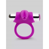 Лиловое виброкольцо с пультом ДУ Remote Control Cock Ring - Happy Rabbit - в Сочи купить с доставкой
