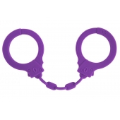 Фиолетовые силиконовые наручники Suppression - Lola Games - купить с доставкой в Сочи
