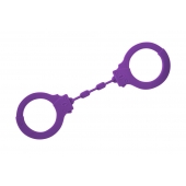 Фиолетовые силиконовые поножи Limitation - Lola Games - купить с доставкой в Сочи