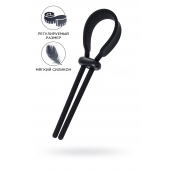 Черное эрекционное лассо на пенис Keb - A-toys - в Сочи купить с доставкой