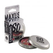 Экстремально тонкие презервативы в железном кейсе MAXUS Extreme Thin - 3 шт. - Maxus - купить с доставкой в Сочи