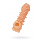 Телесная закрытая насадка с пупырышками Cock Sleeve Size M - 15,6 см. - KOKOS - в Сочи купить с доставкой