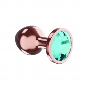 Пробка цвета розового золота с малиновым кристаллом Diamond Topaz Shine L - 8,3 см. - Lola Games - купить с доставкой в Сочи
