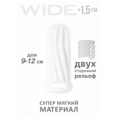 Белый фаллоудлинитель Homme Wide - 11 см. - Lola Games - в Сочи купить с доставкой