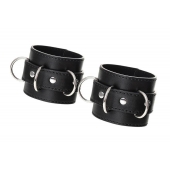 Черные наручники Anonymo на сцепке - ToyFa - купить с доставкой в Сочи