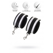 Серебристо-черные наручники Anonymo - ToyFa - купить с доставкой в Сочи