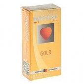 Презервативы Masculan Ultra Gold с золотым напылением и ароматом ванили - 10 шт. - Masculan - купить с доставкой в Сочи